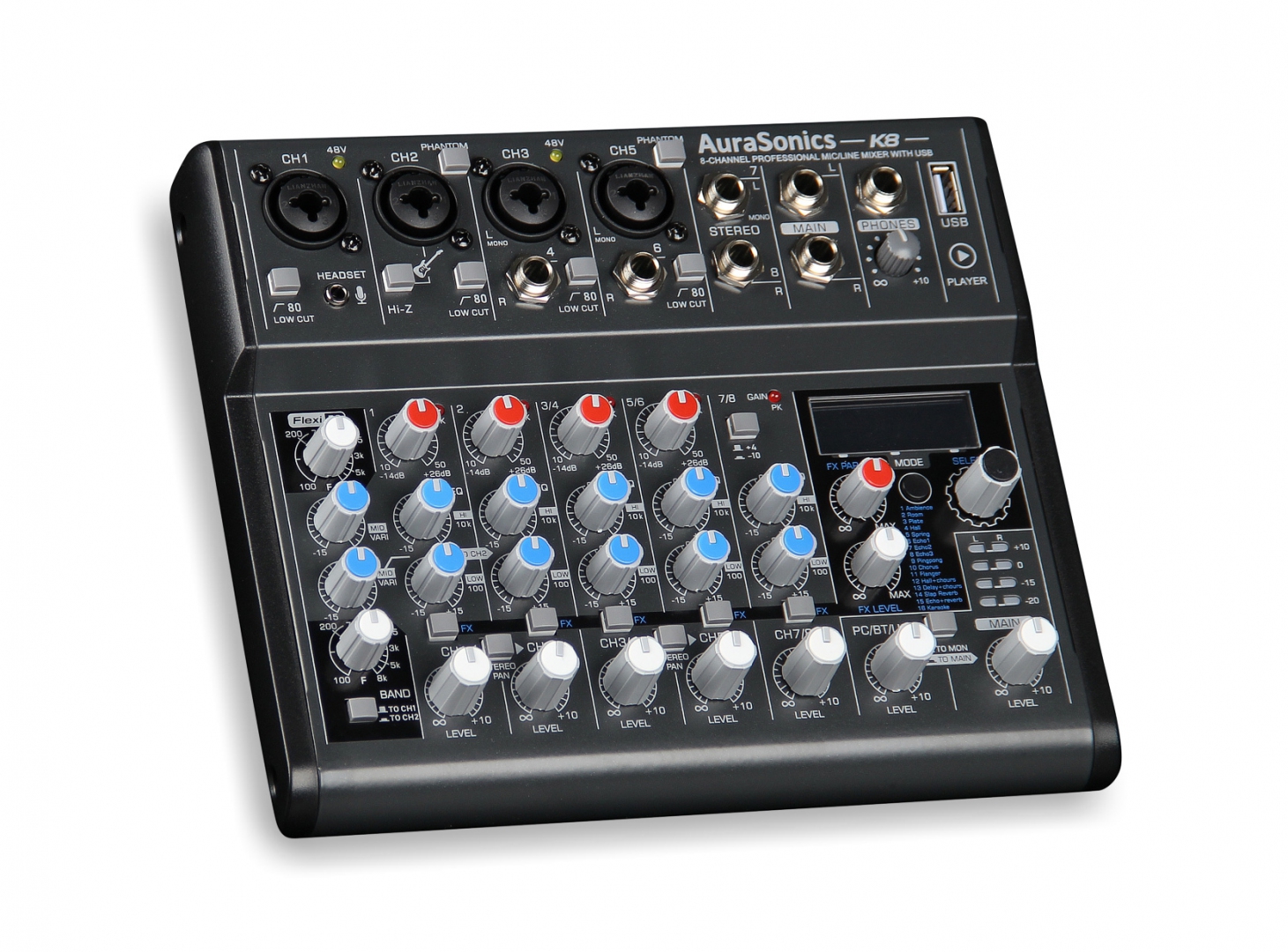 AuraSonics K8 компактный микшерный пульт в Амурске