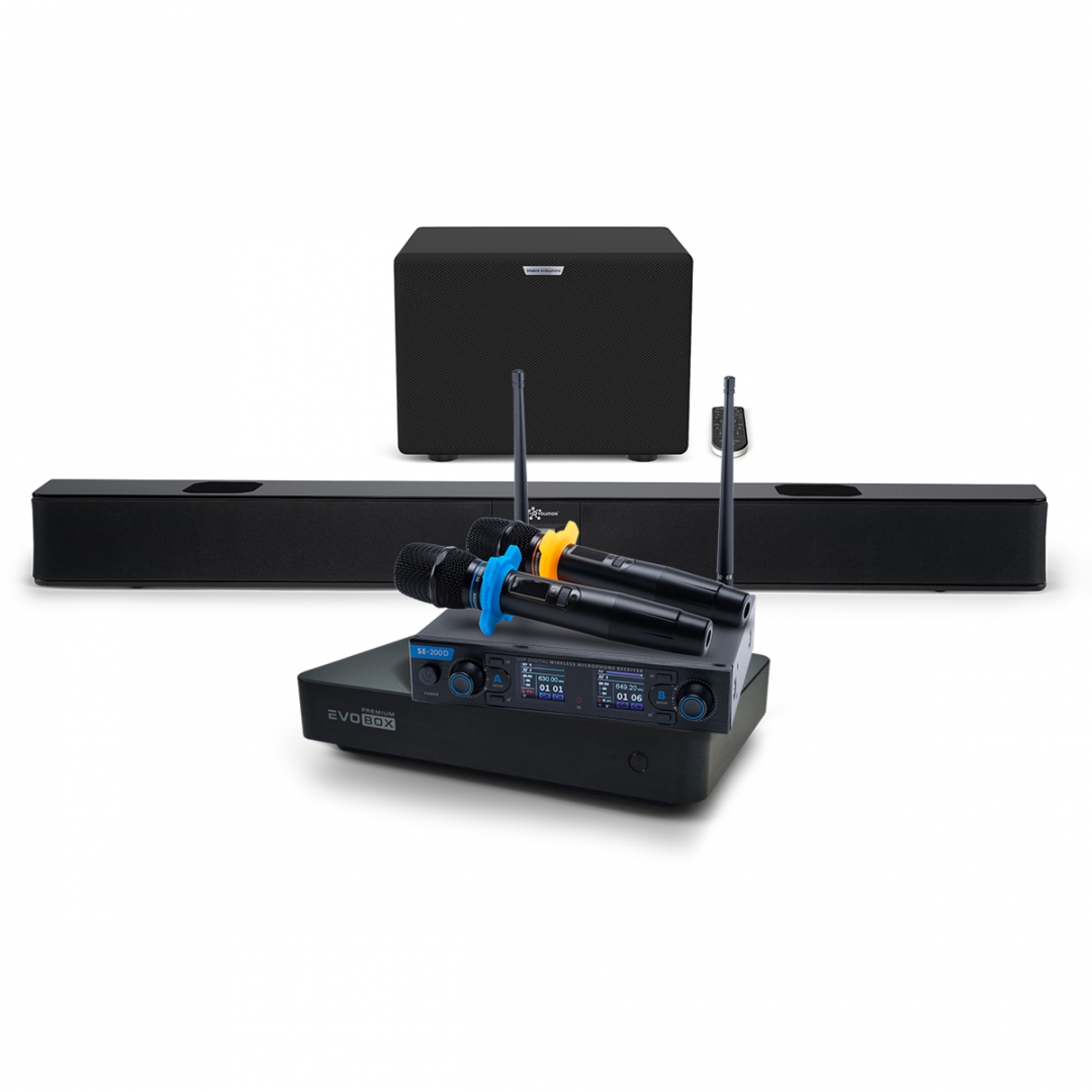 Hi-End караоке-система EVOBOX Premium + EvoSoundBar (саундбар с караоке) в Амурске