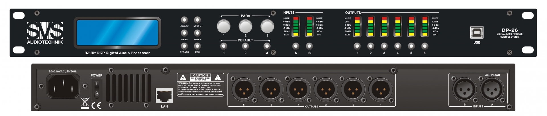 SVS Audiotechnik DP-26 Цифровой процессор: 2 входа 6 выходов в Амурске