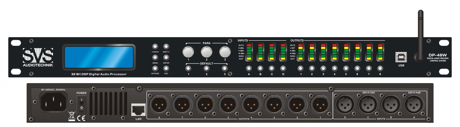 SVS Audiotechnik DP-48W Цифровой процессор: 4 входа 8 выходов в Амурске