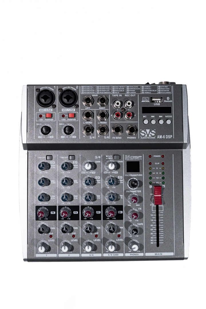 SVS Audiotechnik mixers AM-6 DSP Микшерный пульт аналоговый, 6-канальный SVS Audiotechnik mixers в Амурске