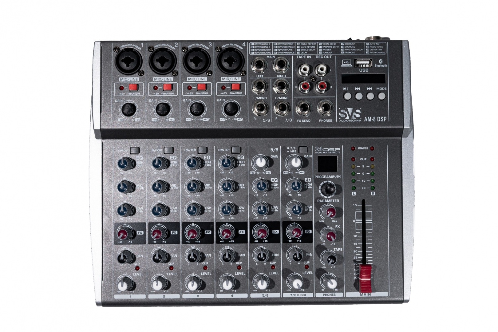 SVS Audiotechnik mixers AM-8 DSP Микшерный пульт аналоговый, 8-канальный в Амурске